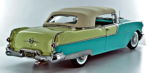 SUN STAR 1955 Pontiac Starchief convertible in white mist and